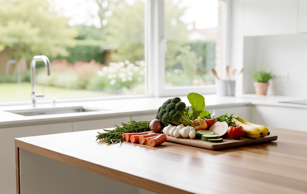 Entorno de cocina saludable