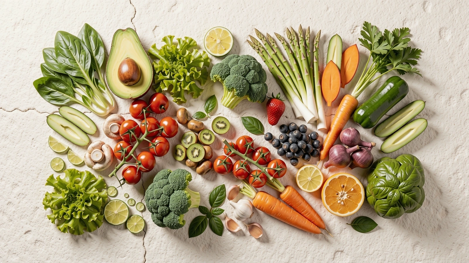 Ingredientes naturales y frescos para una nutrición equilibrada